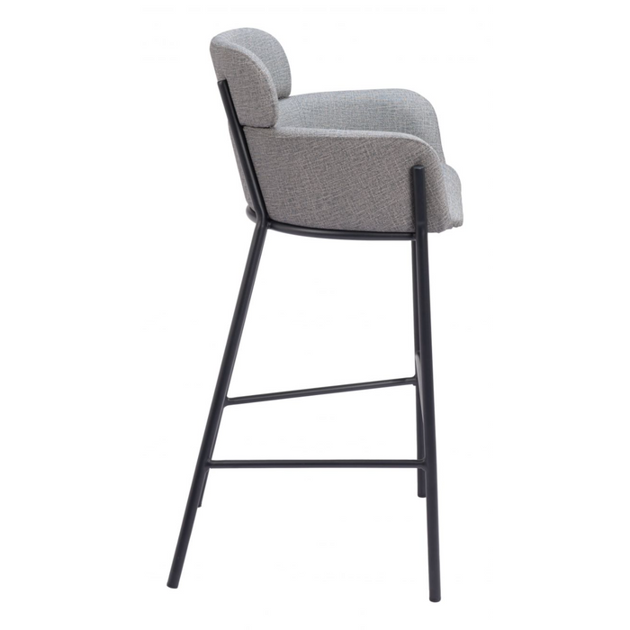 Zuo Bremor Barstool Slate Gray