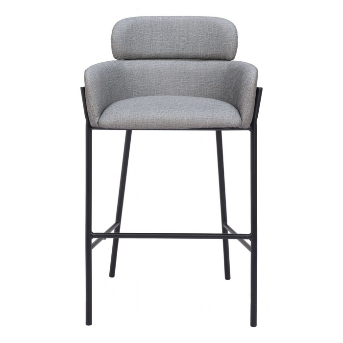 Zuo Bremor Barstool Slate Gray