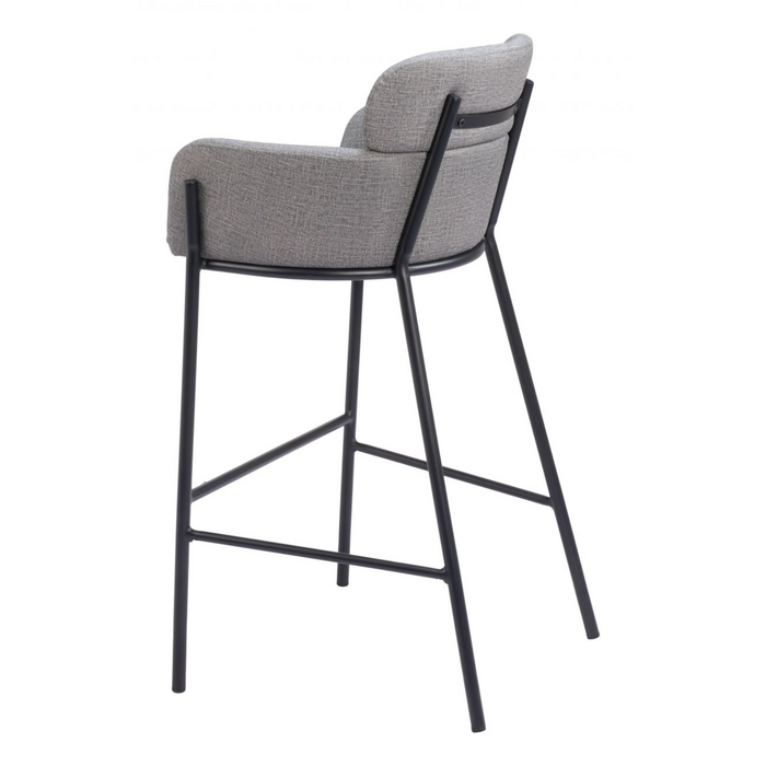 Zuo Bremor Barstool Slate Gray