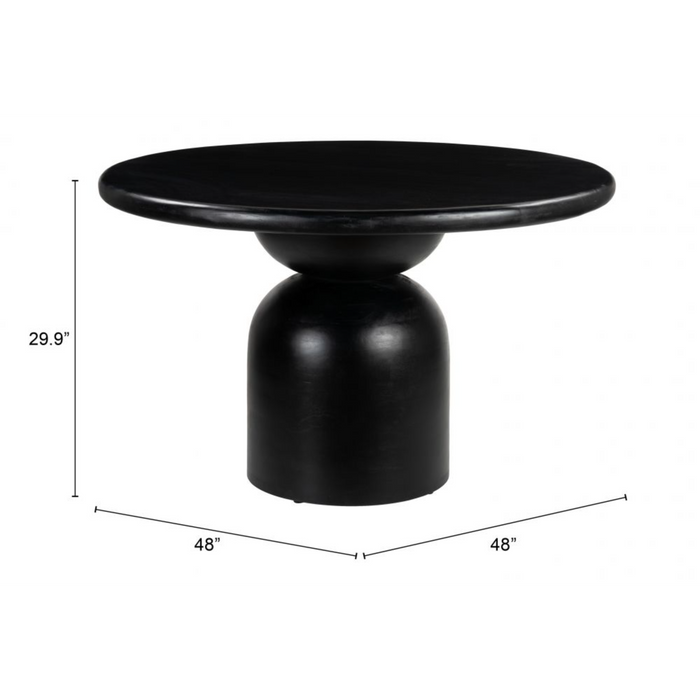 Zuo Hals Dining Table Black