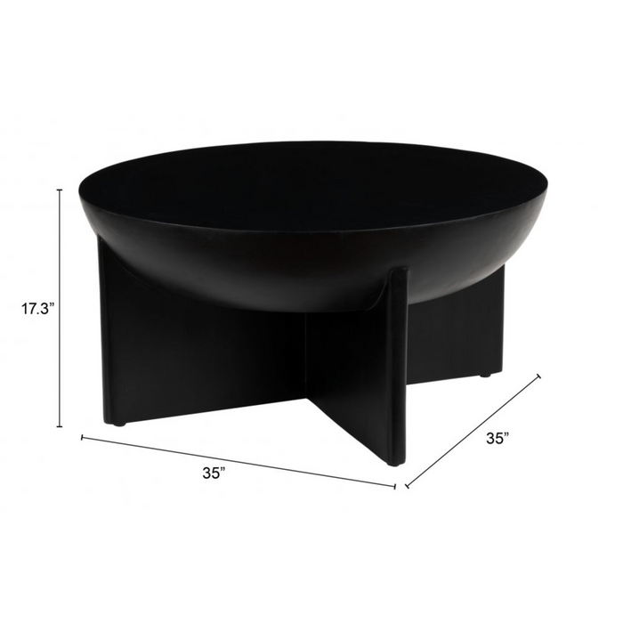 Zuo Tume Coffee Table Black