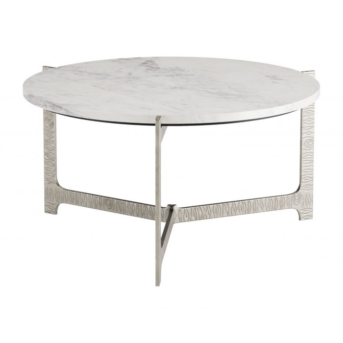 Zuo Barmas Coffee Table White & Silver