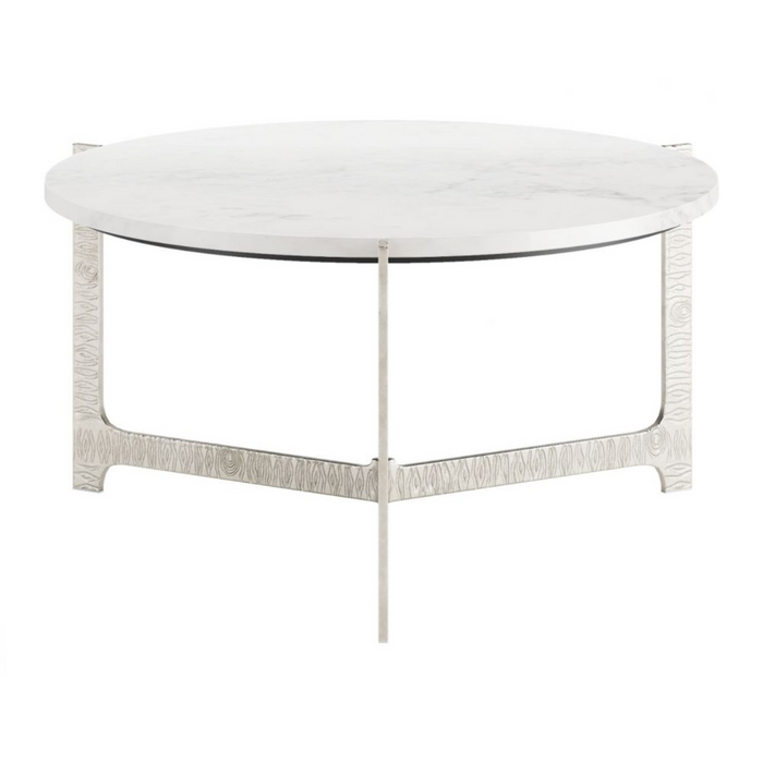 Zuo Barmas Coffee Table White & Silver