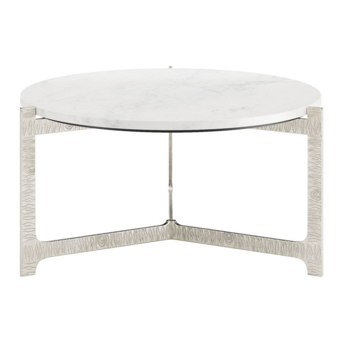 Zuo Barmas Coffee Table White & Silver