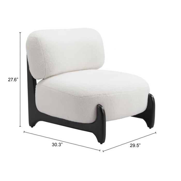 Zuo Bombo Accent Chair White