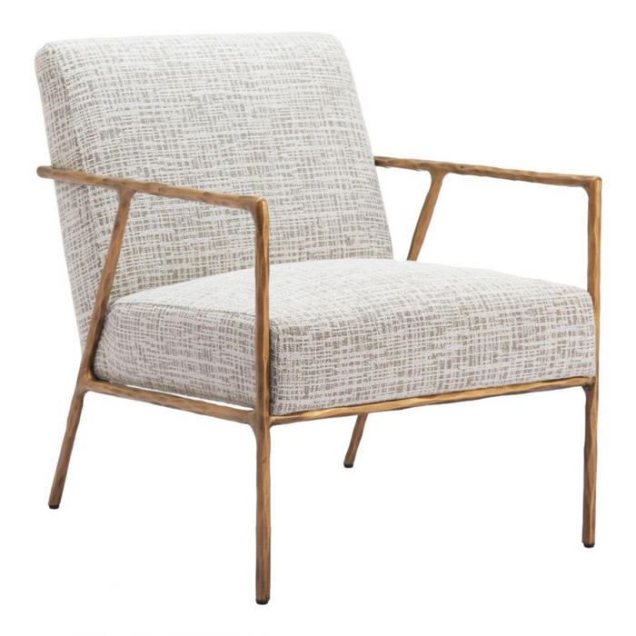 Zuo Norrebro Accent Chair Beige Frost