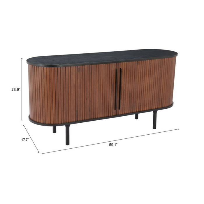 Zuo Koriana Sideboard Black & Walnut