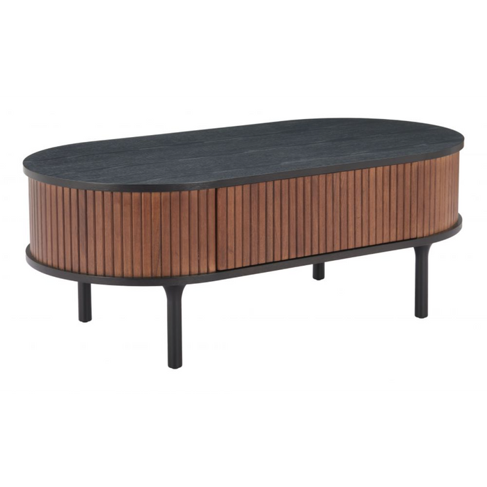 Zuo Koriana Coffee Table Black & Walnut