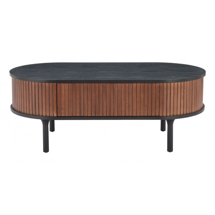 Zuo Koriana Coffee Table Black & Walnut