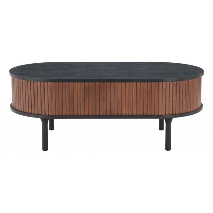 Zuo Koriana Coffee Table Black & Walnut