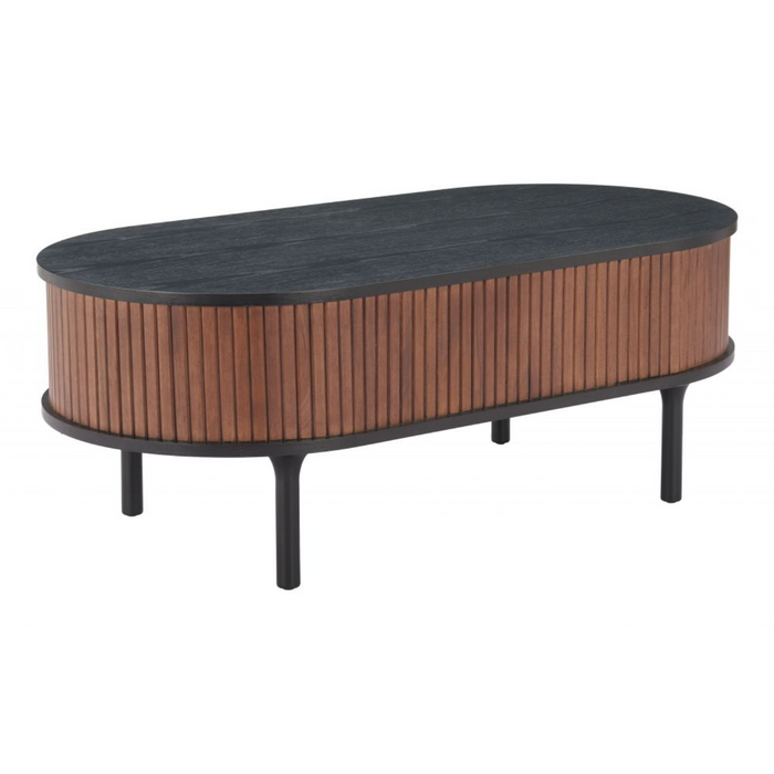 Zuo Koriana Coffee Table Black & Walnut