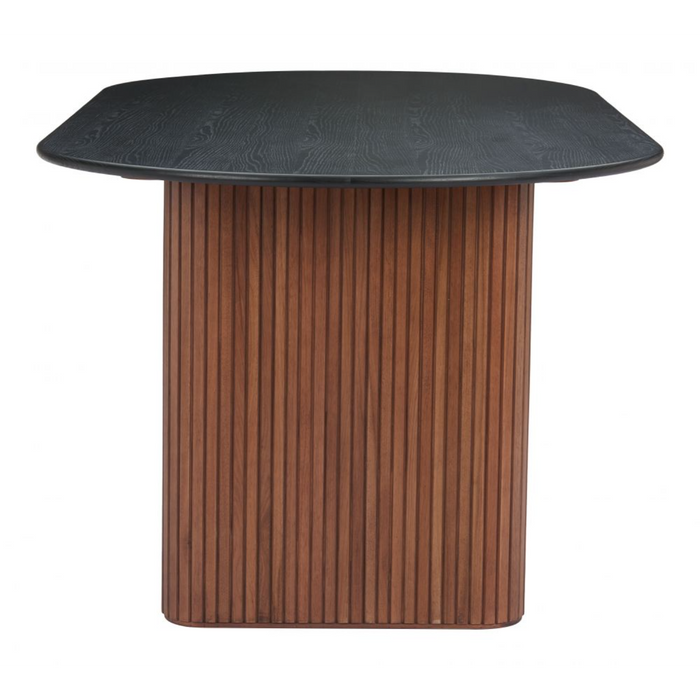 Zuo Lassig Dining Table Black & Walnut