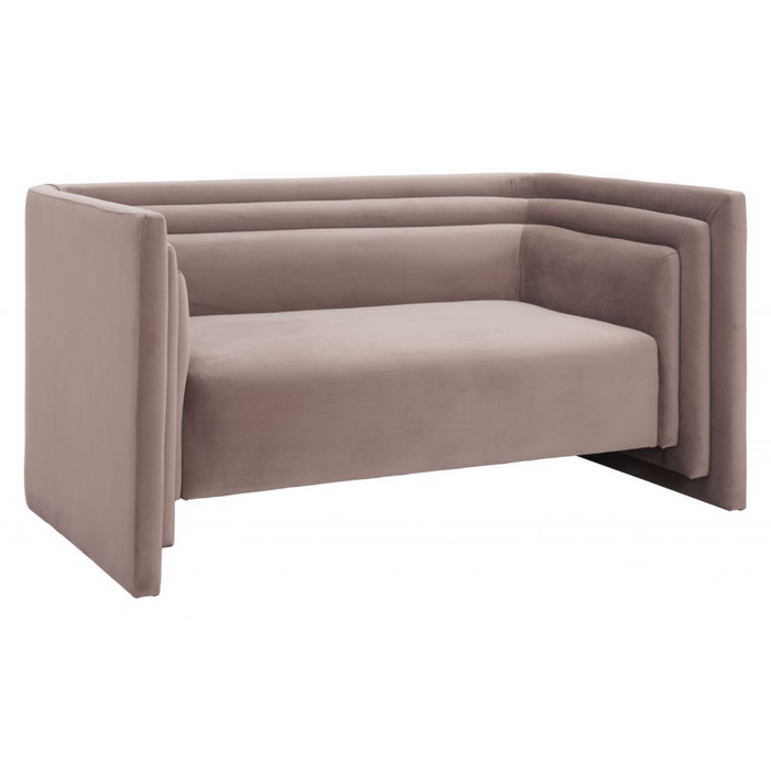 ZUO Trippel Loveseat Sofa Taupe