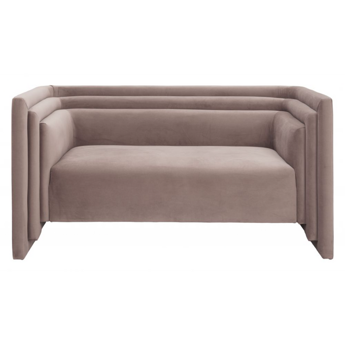 ZUO Trippel Loveseat Sofa Taupe