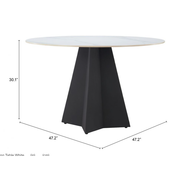 Zuo Izar Dining Table White