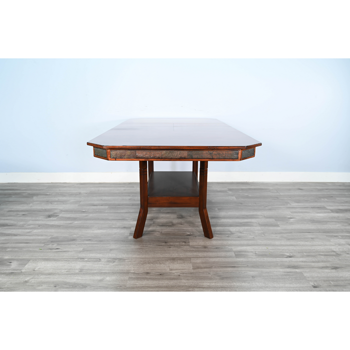 Sunny Designs Extension Dining Table with Double Butterfly Leaf Dark Chocolate