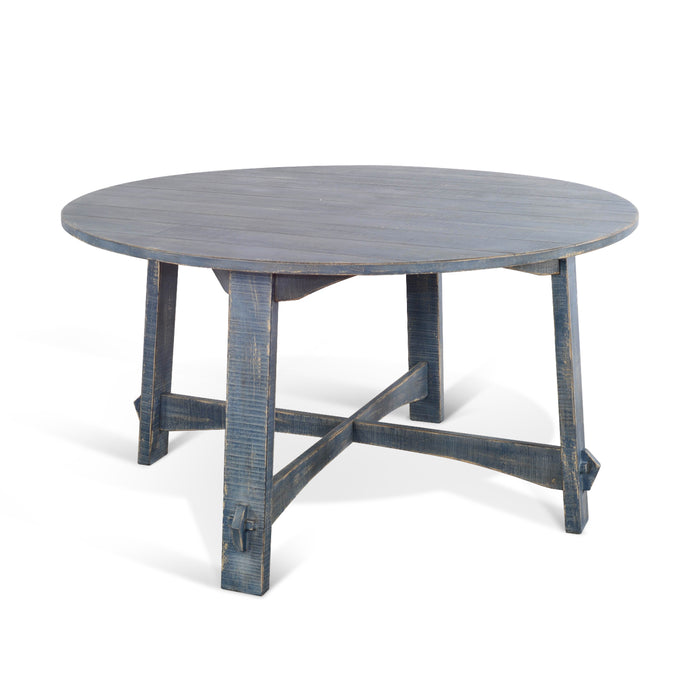 Sunny Designs Ocean Blue 54" Round Dining Table Ocean Blue