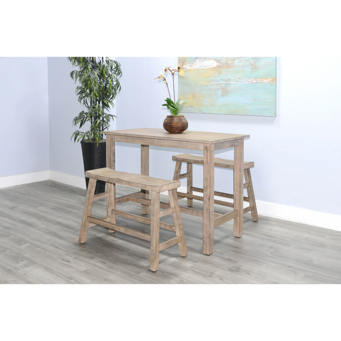 Sunny Designs Marina Wood Counter Height Dining Table Beach Pebble