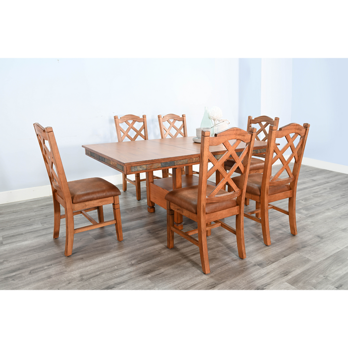 Sunny Designs Sedona 42" Traditional Wood Dining Table Rustic Oak