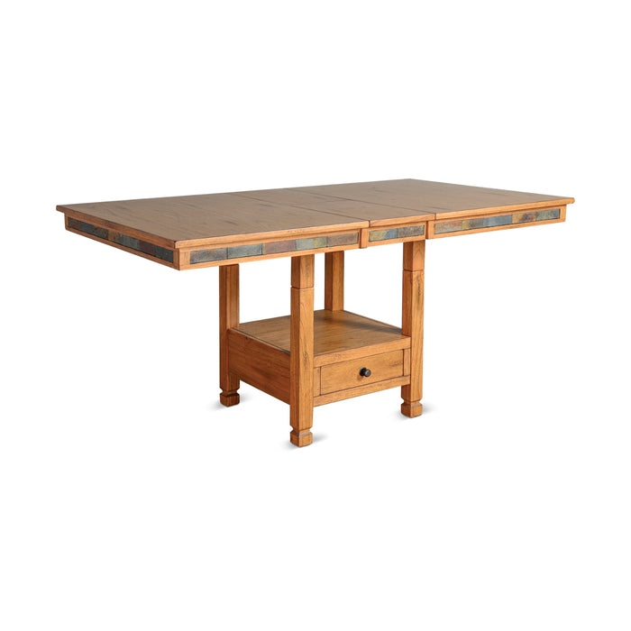 Sunny Designs Sedona 42" Traditional Wood Dining Table Rustic Oak