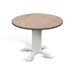 Sunny Designs Drop Leaf Round Table Marble White/Buckskin - Bed & Sofa Hub