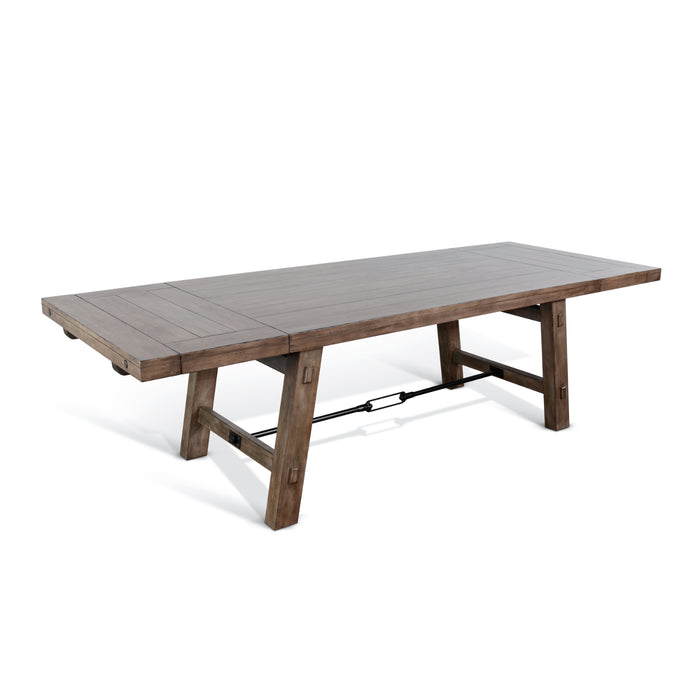 Sunny Designs Wood Extension Table with Turnbuckle Buckskin