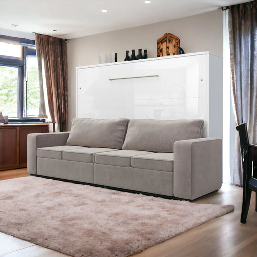 Maxima House Horizontal Murphy Bed Invento with Sofa, European Full Xl - Bed & Sofa Hub