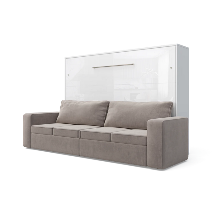Maxima House Horizontal Murphy Bed Invento with Sofa, European Queen - Bed & Sofa Hub