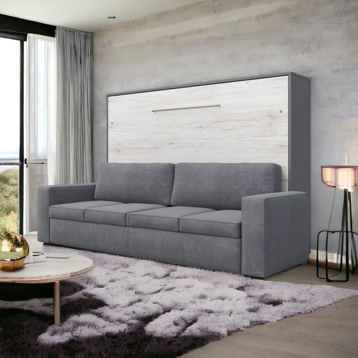 Maxima House Horizontal Murphy Bed Invento with Sofa, European Full Xl - Bed & Sofa Hub