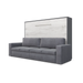 Maxima House Horizontal Murphy Bed Invento with Sofa, European Queen - Bed & Sofa Hub