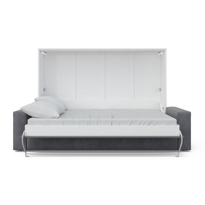 Maxima House Horizontal Murphy Bed Invento with Sofa, European Full Xl - Bed & Sofa Hub