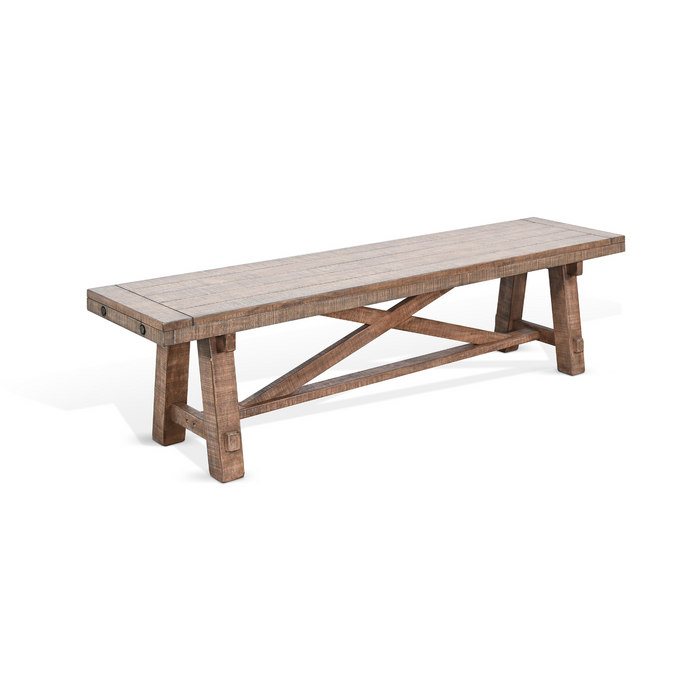 Sunny Designs Bench, Wood Seat Desert Rock