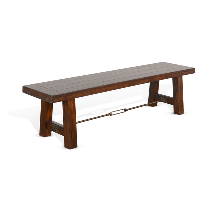 Sunny Designs 64" Bench with Turnbuckle Vintage Mocha