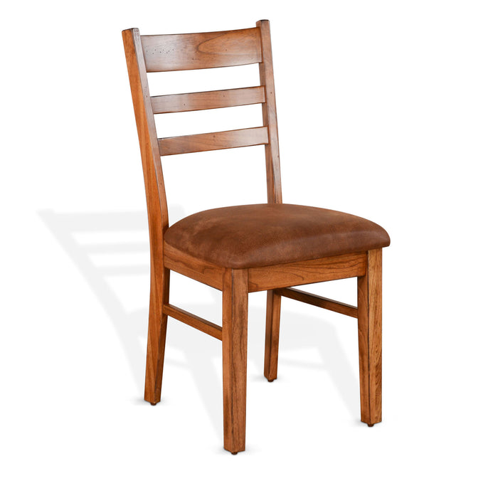 Sunny Designs Sedona Ladderback Chair, Cushion Seat Rustic oak