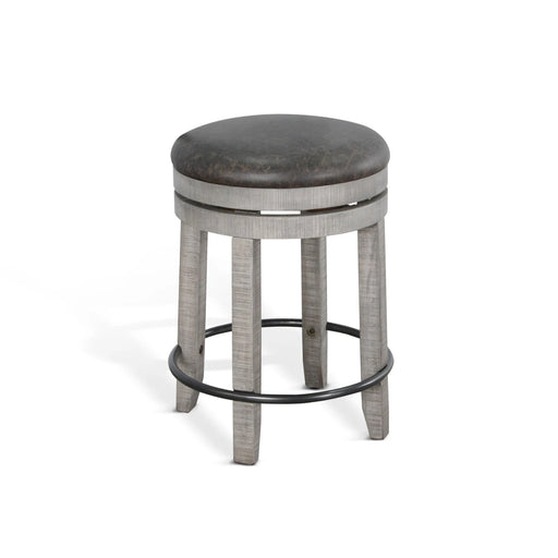 Sunny Designs Counter Swivel Stool, Cushion Seat Alpine Grey - Bed & Sofa Hub