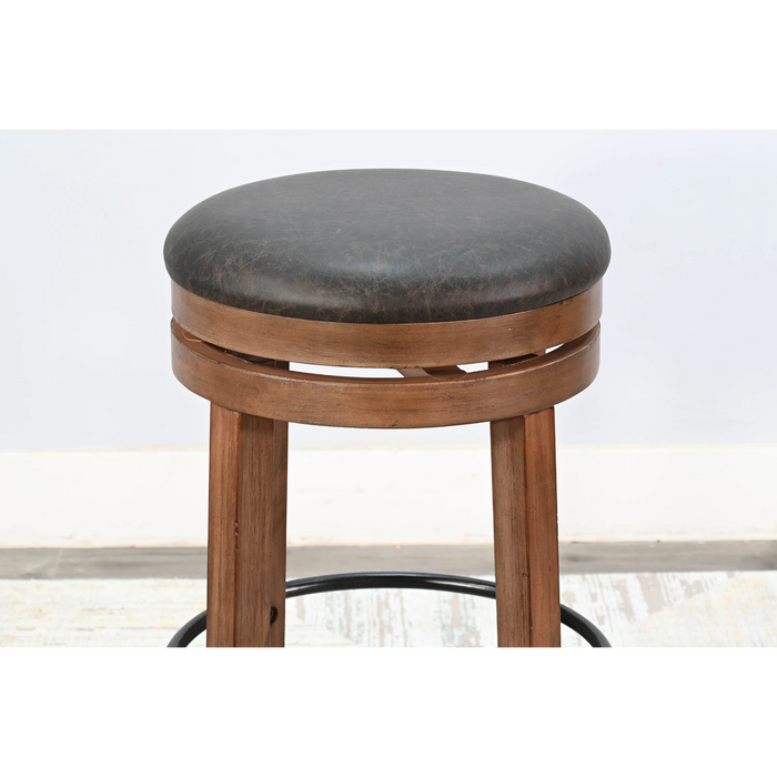 Sunny Designs Bar Swivel Stool with Cushion Seat Buckskin