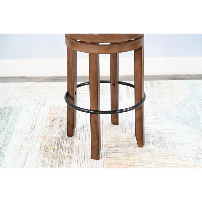 Sunny Designs Bar Swivel Stool with Cushion Seat Buckskin