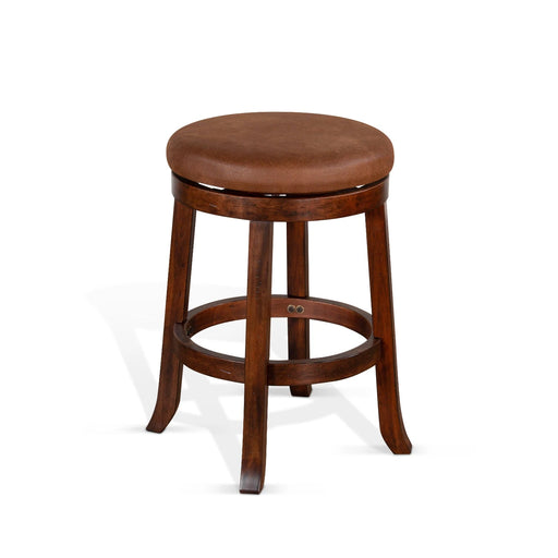 Sunny Designs Counter Swivel Stool, Cushion Seat Dark Chocolate - Bed & Sofa Hub
