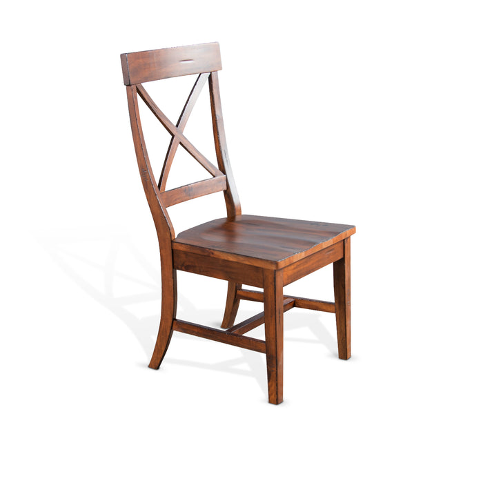 Sunny Designs Crossback Wood Dining Chair Vintage Mocha