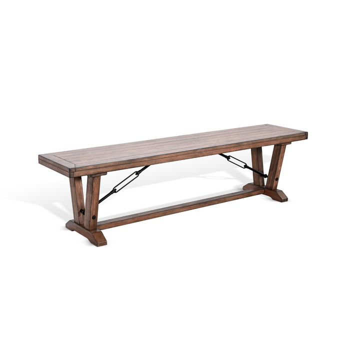 Sunny Designs Yellowstone Bench with Turnbuckles Buckskin