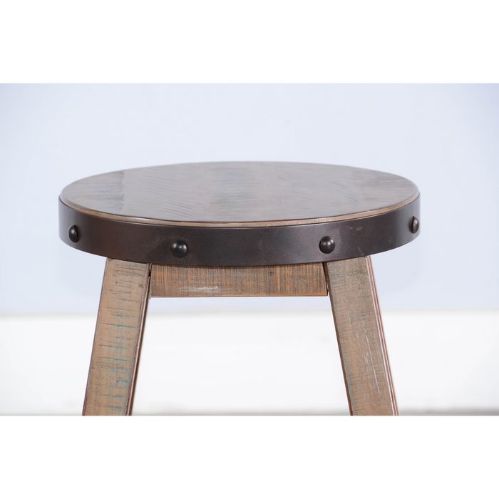 Sunny Designs Counter Wood Counter Stool Antique Brown - Bed & Sofa Hub