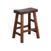 Sunny Designs Counter Saddle Seat Stool, Wood Seat Dark Chocolate - Bed & Sofa Hub