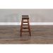 Sunny Designs Counter Saddle Seat Stool, Wood Seat Dark Chocolate - Bed & Sofa Hub