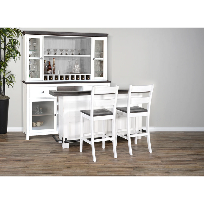 Sunny Designs Carriage House Wood Buffet & Hutch European Cottage - Bed & Sofa Hub