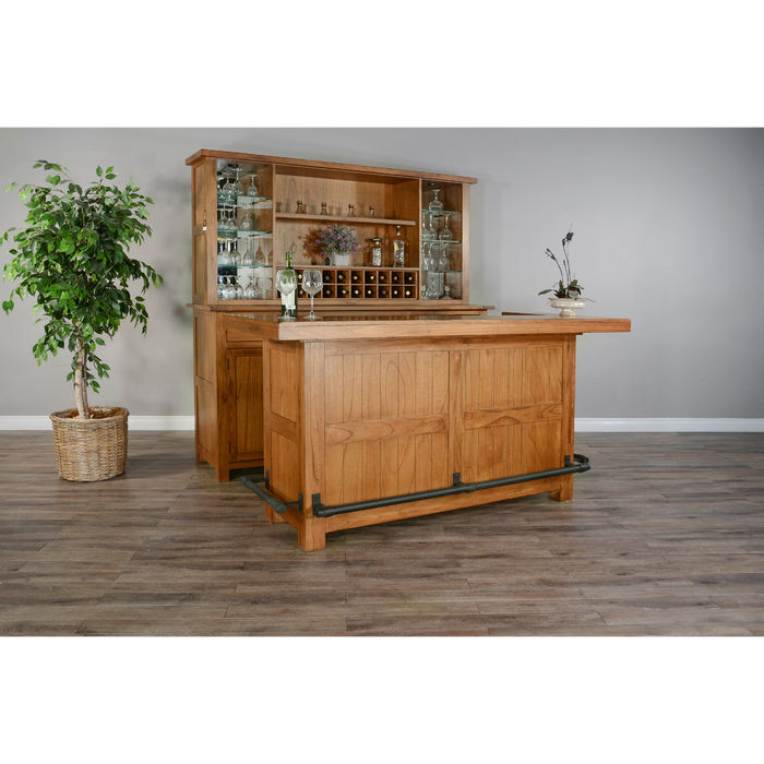 Sunny Designs Sedona Buffet & Hutch  Rustic Oak