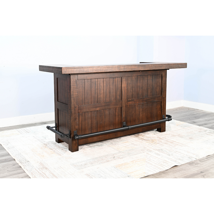 Sunny Designs 80" Traditional Wood Home Bar 1963TL2