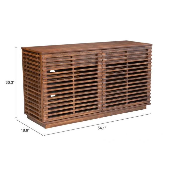 Zuo Linea Credenza Walnut