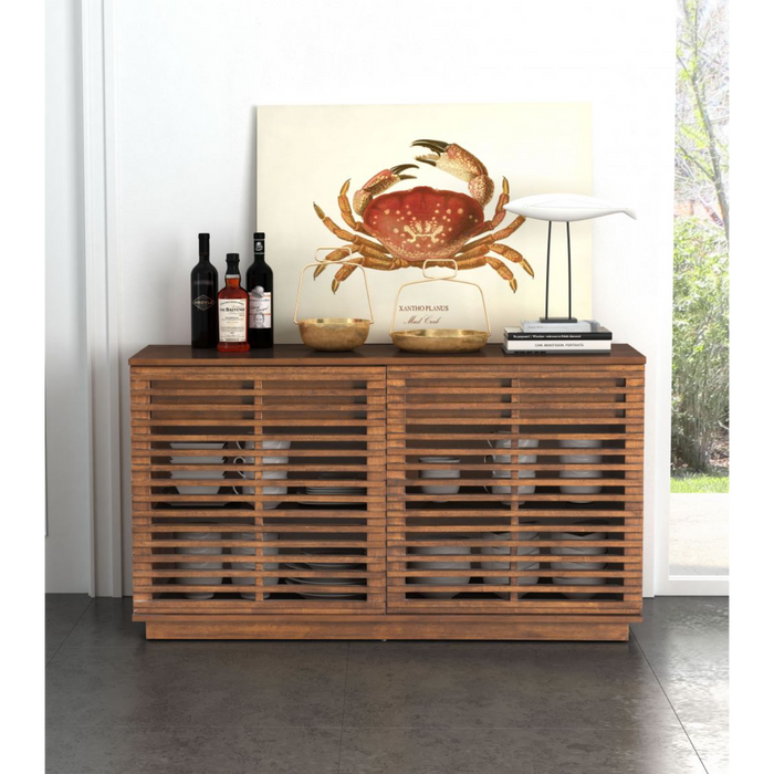 Zuo Linea Credenza Walnut