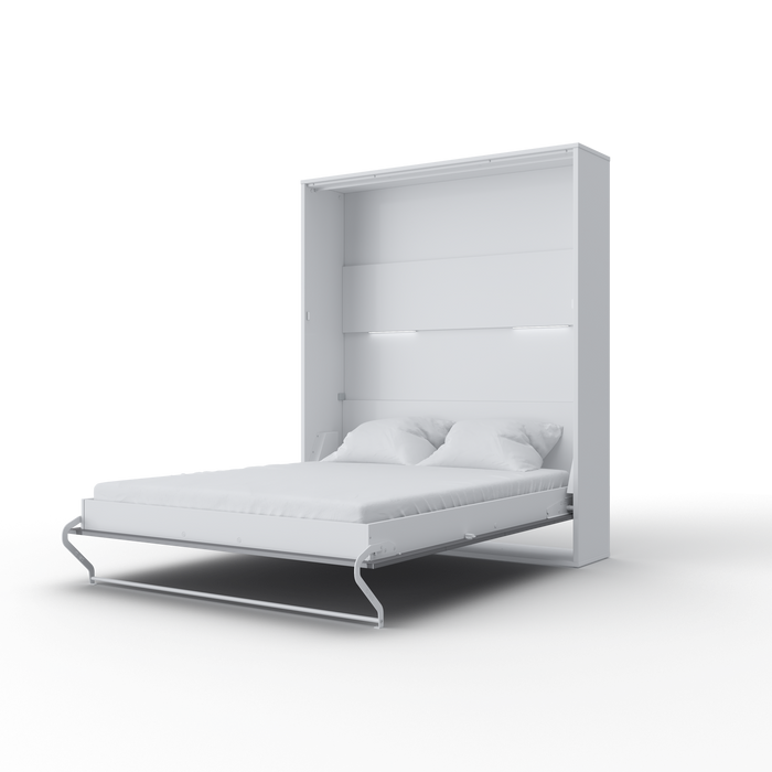 Maxima House Murphy bed Vertical European Queen with mattress and LED included INVENTO IN-14WLED