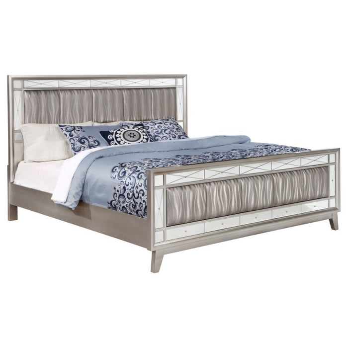 Coaster Leighton 4-piece Bedroom Set Metallic Mercury